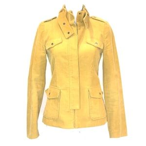 Women’s Yellow Utility Jacket - Tailored Casual Coat